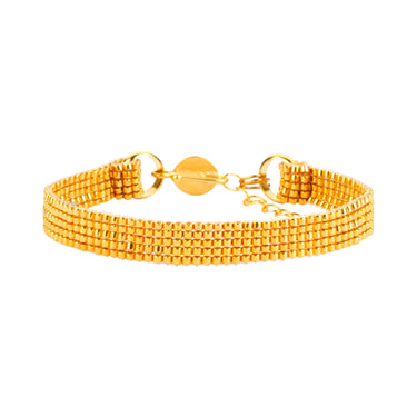 Brazalete Telar Dorado Mini Metálico Dorado